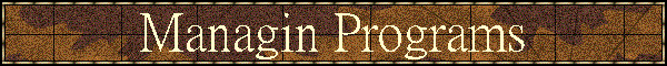 Managin Programs